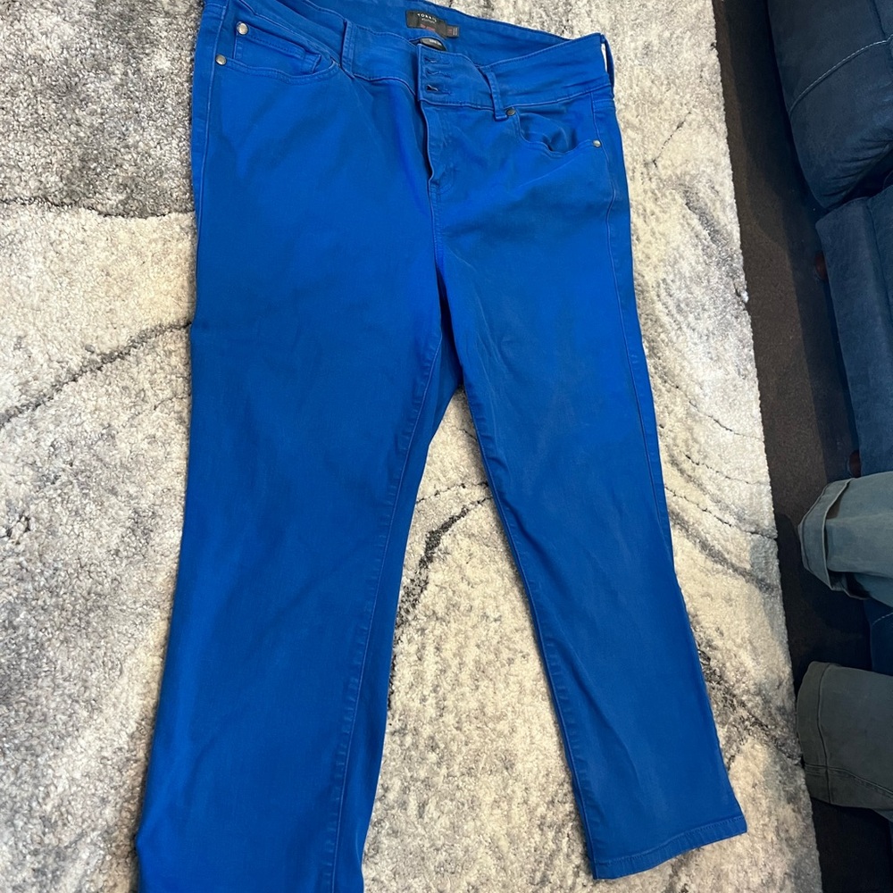 Torrid Feel the Fit Royal Blue Super Soft size crop Jegging 18S